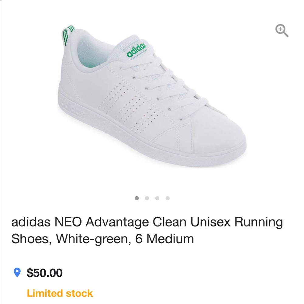 BRAND NEW Adidas White/Green Neo